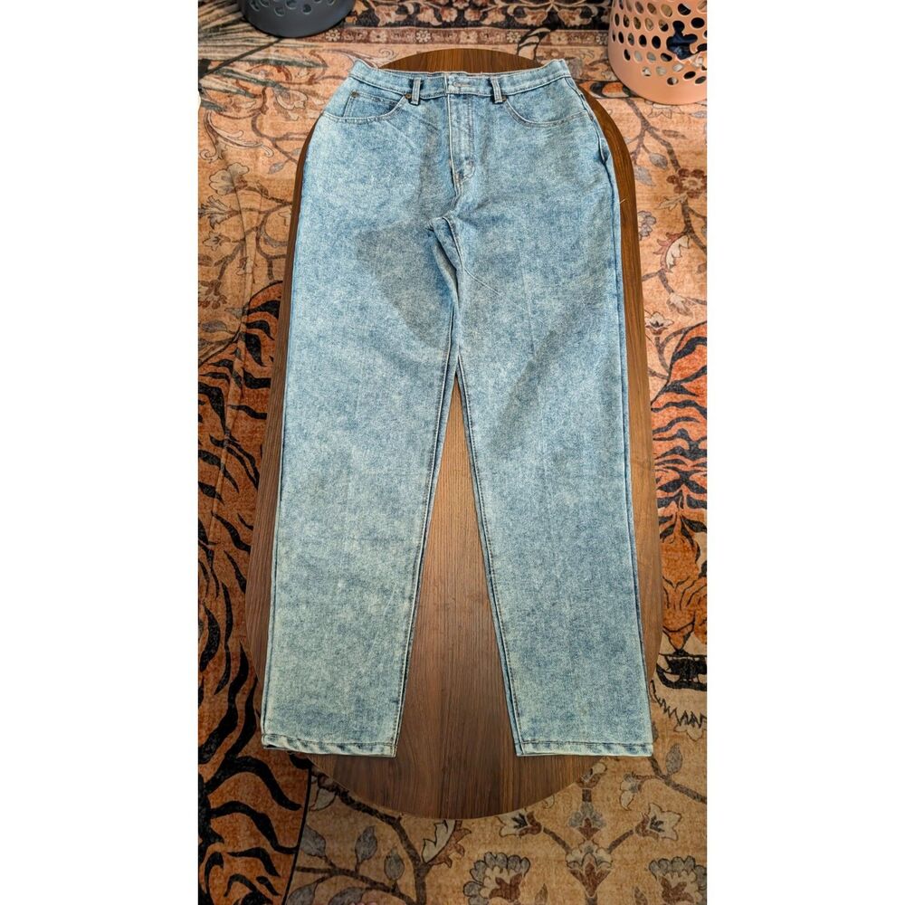 Vintage Braxton European Collection Jeans Size 13 High Rise Acid Wash 80s Denim